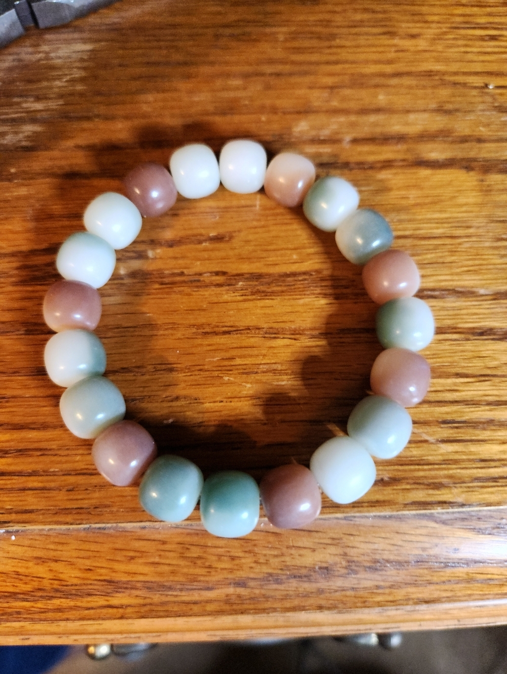 Natural Bodhi Root Hand String Smoke Bodhi Zi Bangle - Picture 3 of 3